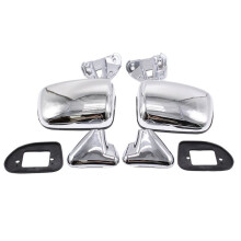 1 Paar Handmatige Zijspiegels, Chroom, voor 4Runner Pickup 1987-1988 Achteruitkijkspiegel 8791089136 8794089134 TO1320108