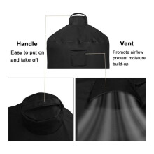 Grill Cover Adjustable Protector Windproof Barbecue Grill Cover Waterproof for Outdoor Camping Grilling Kitchen 80x102cm
