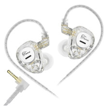 KZ Taurus in-Ear Monitor Headphones Dual 8mm Drivers Powerful Bass Gaming Earbuds Wired Noise Cancelling C