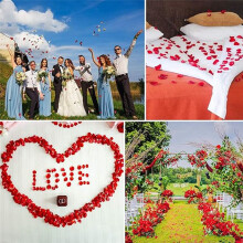 3000PCS Rose Petals,Fake Flower,Rose Petals for Bed & Valentines Decorations,Marry Me Decorations,Artificial Rose Petals