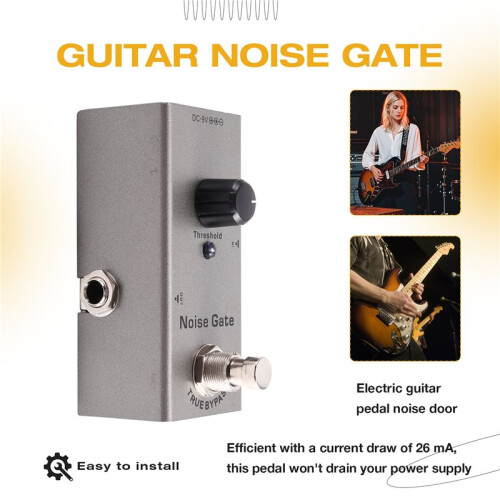 Super Pedal Noise Gate Cleaner Effekter Brusreducering Brusfilter för Pedal Board Suppressor Elgitarr 9V 1