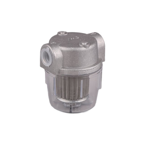 Transparent P.C. Cup Filter for Oil Burner, Boiler Compatible 3/8