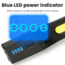 COB Silicone Work Light Magnetic Auto Repair, Outdoor Camping, Flashlight, Running Light, Fishing Light Headlight