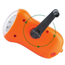 Hand Crank Solar Flashlight LED Emergency Light Tent Flashlight Emergency Hiking Camping and Survival Gear