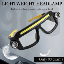 XTE Multifunctional Eyeglass Lamp Light Rechargeable COB Work Light, Compact Portable COB Headlamp for Camping Fishing