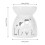 Ceramic Diffuser Candle Burner Ceramic Burning Essential Oils Diffusers Aromatic Lamp -Love 7