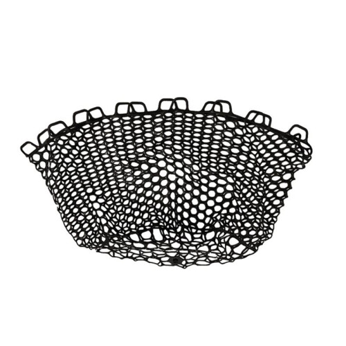 2Pcs Rubber Fishing Net Replacement Netting Without Handle Fly Fish Landing  Bag Foldable Rubber Mesh Black 1