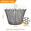 2Pcs Rubber Fishing Net Replacement Netting Without Handle Fly Fish Landing  Bag Foldable Rubber Mesh Black 8