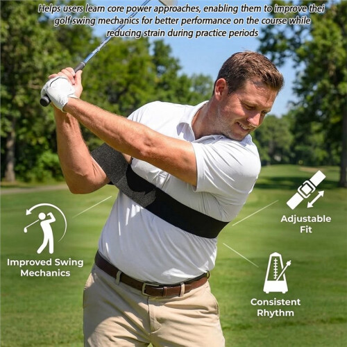 Swing Trainer,  Training Aids for Swing Practice, Adjustable Swing Sync  Trainer with Arm Bands 2