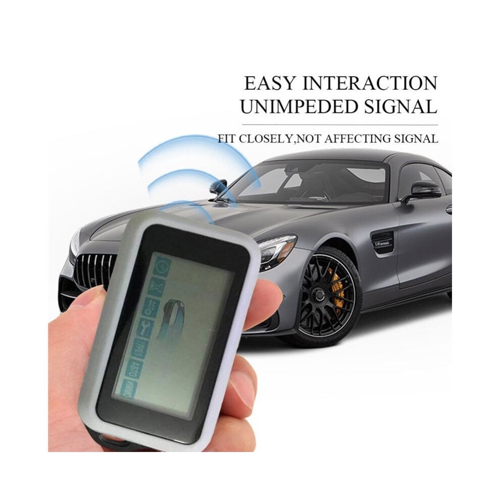 Car Alarms Keychain E90 Lcd Remote Key Chain Control For Russian Starline E90 E96 E95 Two Way Alarm System Key Fob 4712370251451