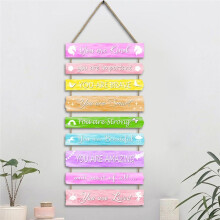 Girls Room Decor Bedroom Inspirational Wall Art for Kids Rainbow Wall Decorations Toddler Room Wood Sign Nursery Decor