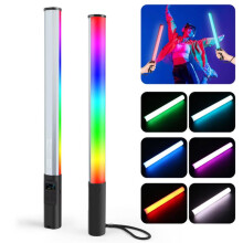 Handlamp met 132 RGB-Leds, Full-Color Fotografiestick, Dimbare Video-Invullamp voor Studio, Portret en Livestreaming