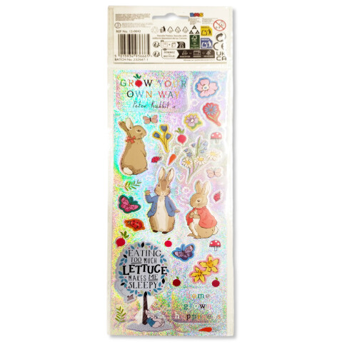 Peter Rabbit Glitter Sticker Sheet 2