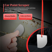 2pcs Car Paint Repair Scrapers, Car Paint Drips Denibbing Tool, Steel Denibber Tool for Automotive Paint