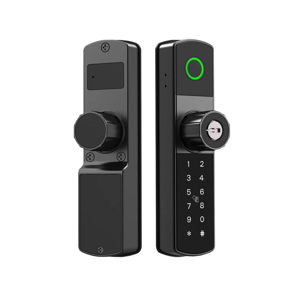 Tuya Wifi Digital Electronic Door Lock With Biometric Fingerprint Nfc Card Password Key Unlock 4712745097165