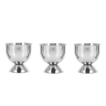 Egg Cup Tray Stainless Steel Soft Boiled Egg Cup Holder Can Be Made Of Small Wine Glasses 6 Sets