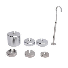 Laboratory Slotted Mass Kit, Slotted Weights, Easy to Use Portable Chrome Steel High for Classroom