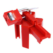 Valve Lockout with Padlock for 1/2in-2-1/2in Outside Diameter Pipe - Design Prevents Accidental Activation