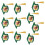 10Pcs Graduation Cap Gift Packaging Box Clear Plastic-Green 1