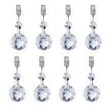 8Pcs Tablecloth Weights Heavy Crystal Tablecloth Weight Hangers Pendants for Hold Curtains Shower Curtains Garden