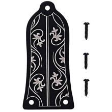 Guitar Truss Rod Cover GR34 Truss Rod Shape Case for Electric Guitar   (Black)
