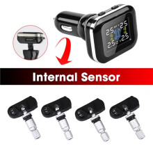 Car TPMS Tire Pressure Monitor System Alarm Lighter Display Auto Security Sensor Decoration Accessories