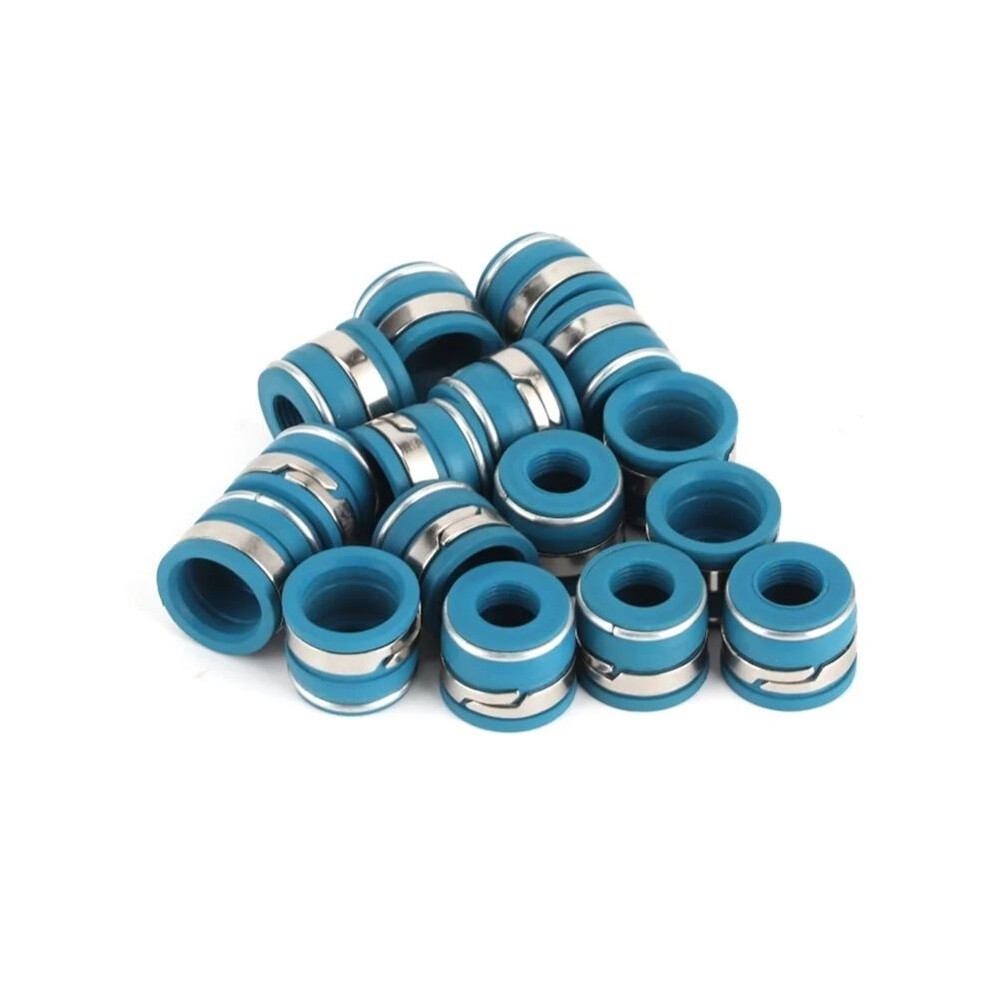 16Pcs Viton Valve Stem Seal For Sbc Bbc Bbf Sbf V8 Engine Valve Oil Seal Kit 6034096245506