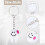 20 pcs Keychain Key Ring Hang Tooth Shape Cute Dental Gift 5