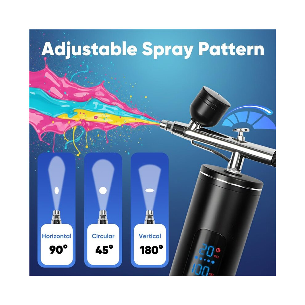 Airbrush Kit With Air Compressor,30 Psi High-Pressure Cordless Airbrush, 6000Mah Rechargeable For Painting, Models 4711643161138