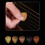 Wooden Guitar Pick with Storage Box Guitar Solid Wood Picks 6