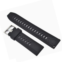 24 mm Silikon-Uhrenarmband für ZA3 24 mm Smartwatch,-Schwarz
