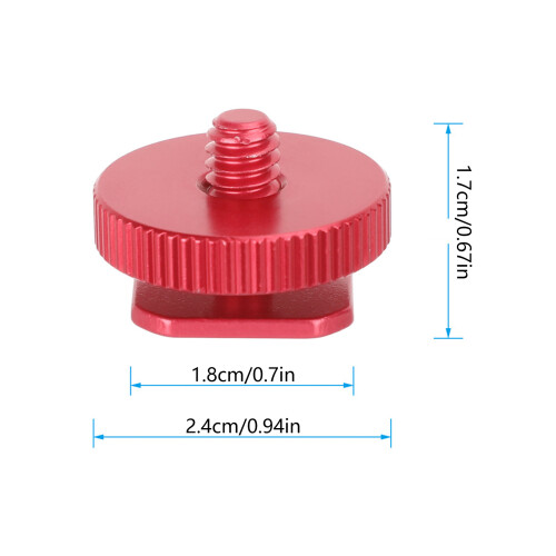 Professioneller Kamera-Blitzschuh-Adapter, 1/4-Zoll-Gewinde, 2