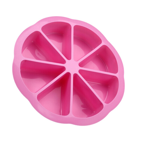 Triangle Baking Pan Quick Releases 8 Triangles Silicone-Pink