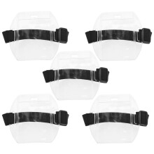 5 Pezzi Porta Badge da Braccio Impermeabile con Fascia da Braccio per Visibilità