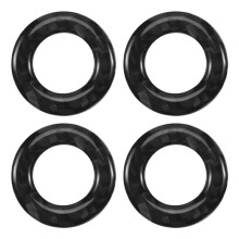 Car Door Pin Trim, 4Pcs Carbon Fiber Door Lock Pin Cover Trim Fits for   C-Class W205 GLC C180 C200L C260L
