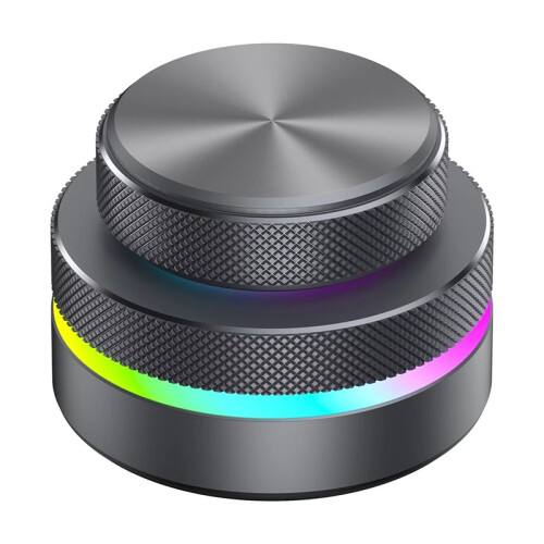 Reverse Direction Knob Single Key Keyboard Custom Multimedia Live Streaming Volume Knob CNC  Keyboard RGB