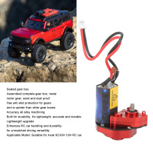 SCX24 1/24 Getriebe 66T Motor Alu Rot