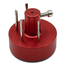 Suporte Organizador Universal para Bits de Chave de Fenda de Relojoeiro, Acessórios para Ferramentas de Reparo de Relógios, Vermelho