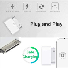 USB C Lighting to 30 Pin Adapter Type‑C 8Pin to 30 Pin Charging Sync Converter for 4 4S 2 3 Accessory A