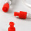 100pcs Luer Stopper Red Closing ConesSterile Cap Dual Function Luer Lock Caps for Male/Female Connectors Syringes Tips 5