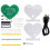 DIY Kit Electronic Multi-Function Heart-Shaped LED Clock Digital Tube Display PCB Soldering Practice Kit 2