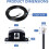 Universal BassControl Knob, 16.4ft Extension Copper Core Cable with 4Pin Subwoofer Volume Control, Easy Install 7