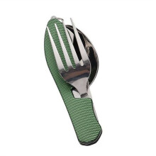 Foldable Camping Utensil Set,Stainless Steel Knife,Fork,Spoon Combo for Outdoor Activities,Compact & Light-Weight