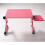 Red Foldable Laptop Desk with USB Fan 1