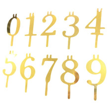 Reusable Number Birthday Candle Holder Set for Cakes, Birthday Cake Topper Decorations,Metal Birthdays Candle Holder