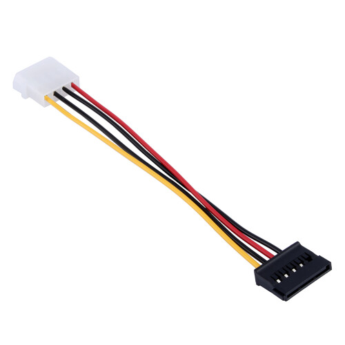 4-Pin to 15-Pin SATA Power Adapter Cable
