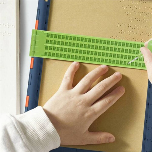 Braille Writing Slate School Portable Practical with Stylus Practice for School Beginners 1