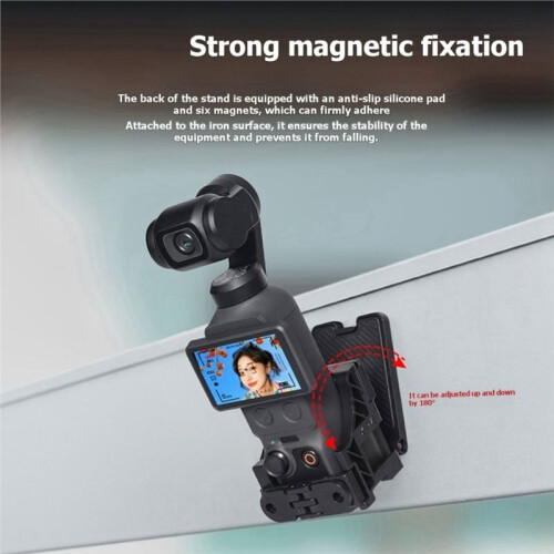 Full Cage Magnetic Frame for  Osmo Pocket 4 Protective Case with Cold Shoe Mount Bracket for  Pocket 3 2