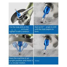 5PCS Diamond Core Drill Bit for Porcelain Tile Ceramic Marble Granite Drilling,6mm Diamond Hole Saw with M14 Thread