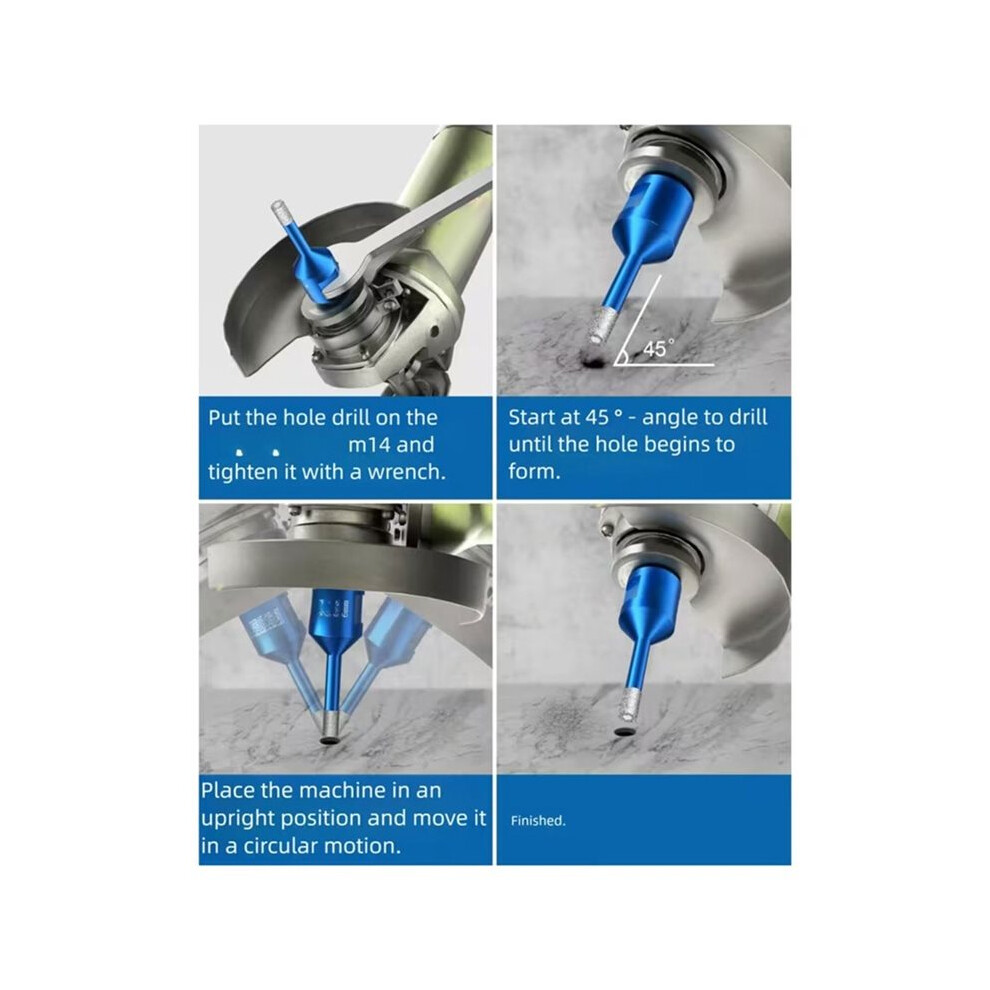 5Pcs Diamond Core Drill Bit For Porcelain Tile Ceramic Marble Granite Drilling,6Mm Diamond Hole Saw With M14 Thread 4713513077891